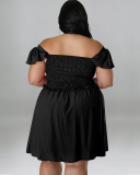 Off Shoulder Women Plus Size Dress XL-5XL