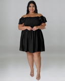 Off Shoulder Women Plus Size Dress XL-5XL