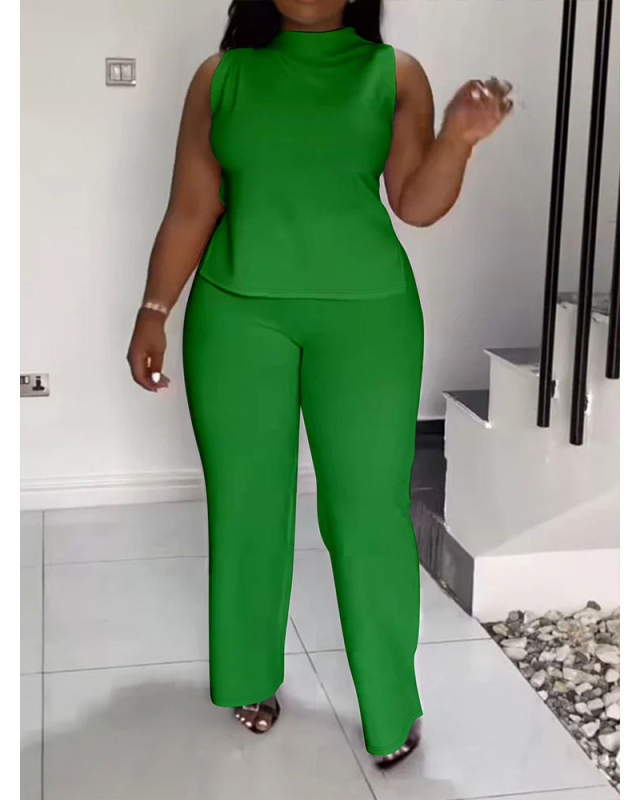 Plus Size Wholesale Women Fashion Two Piece Pant Set L-4XL