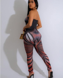 Strapless Printed Women New Summer Jumpsuit S-2XL