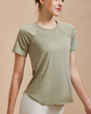 Women Short Sleeve Breathable Running Loose T-shirt S-XL