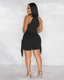 Fringe Solid Color Women Summer Two Piece Short Set S-XXL