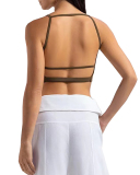 Women Hollow Out Backless Quick Drying Dance Running Vest S-L
