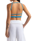 Women Hollow Out Backless Quick Drying Dance Running Vest S-L