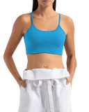 Women Hollow Out Backless Quick Drying Dance Running Vest S-L