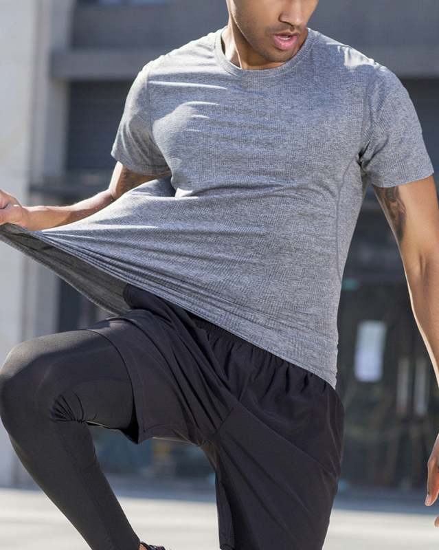 Outdoor Running Quick Drying Short Sleeve Loose Men's T-shirt S-3XL