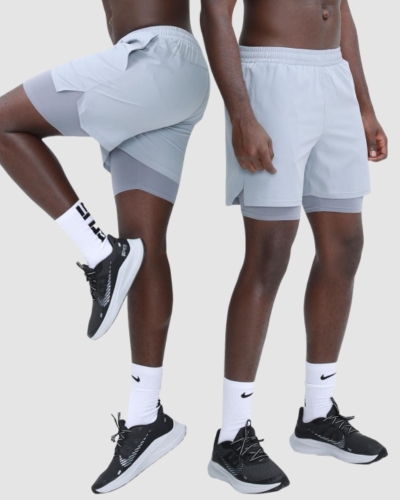 Summer Lined Fitness Running Quick Drying Sports Men's Shorts M-3XL
