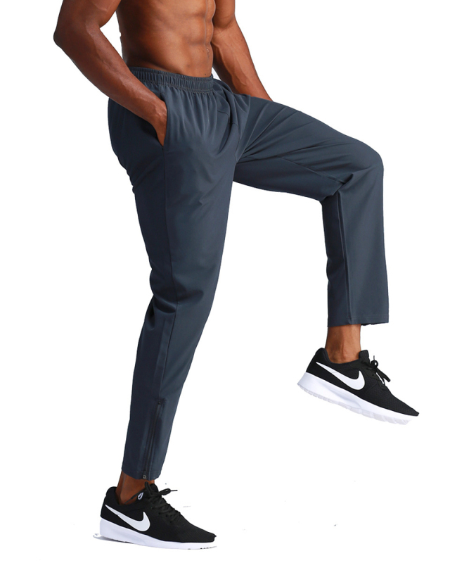 Casual Loose Running Outdoor Quick Drying Men's Sports Pants Black Blue S-3XL
