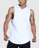Men's Training Breathable Hoodies Quick Drying Running Basketable Sports Vest M-2XL