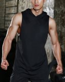 Men's Training Breathable Hoodies Quick Drying Running Basketable Sports Vest M-2XL