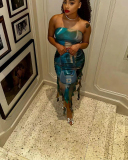 Strapless Women Summer Casual Dress S-XL