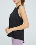 OEM Logo Quickly Drying Women Running Fitness Sleeveless Vest S-XL
