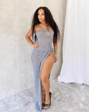 Strapless Knitted High Cut Women Wholesale Dress S-XXL