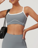 OEM Woman Fitness Sling Colorblock Yoga Sports Bra S-XL