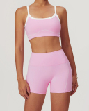 Women Sling Bra Fitness Outdoor Running Yoga Two-piece Shorts Sets S-XL