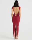 Open Back Sleeveless Women Long Dress S-L