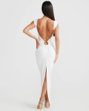 Open Back Sleeveless Women Long Dress S-L