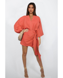 Wholesale Mid-Sleeve Women Casual Dress S-XL