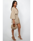 Wholesale Mid-Sleeve Women Casual Dress S-XL
