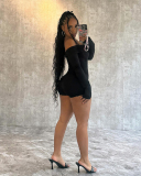 Long Sleeve Off Shoulder Women Jumpsuit S-XL