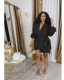 Wholesale Mid-Sleeve Women Casual Dress S-XL