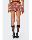 Grid Printed Wholesale Cute Girl Shorts S-XL