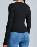 Wholesale In Bulk Women Professional Long Sleeve Fitness T-shirt Active Top S-XL