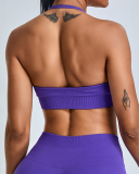 Women OEM Halter Neck Quickly Drying Fitness Workout Sports Bra S-XL