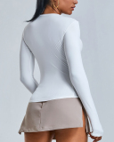 Wholesale In Bulk Women Professional Long Sleeve Fitness T-shirt Active Top S-XL
