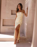 Sleeveless Vacation Women High Cut Dress S-L