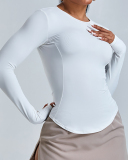 Wholesale In Bulk Women Professional Long Sleeve Fitness T-shirt Active Top S-XL