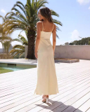 Sleeveless Vacation Women High Cut Dress S-L