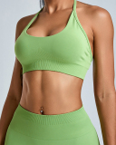 Women OEM Halter Neck Quickly Drying Fitness Workout Sports Bra S-XL