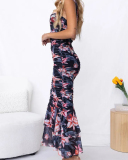 Floral Printed Wholesale Summer Holiday Dress S-XL