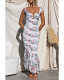 Floral Printed Wholesale Summer Holiday Dress S-XL