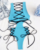String Up Wholesale Fashion One Piece Swimwear S-L