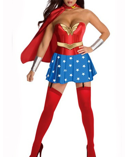 Super Hero Women Halloween Cospaly Costume M-XL