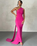 Solid Color Sleeveless Sexy Backless Women One-piece Maxi Dress S-L