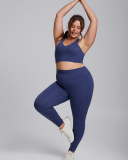 Women Sports Vest High Waist Plus Size Two Piece Sets Plus Size Yoga Sets XS-3XL