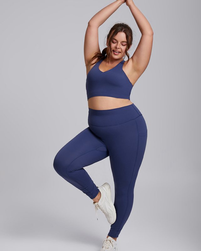 Women Sports Vest High Waist Plus Size Two Piece Sets Plus Size Yoga Sets XS-3XL