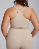 Women Sports Vest High Waist Plus Size Two Piece Sets Plus Size Yoga Sets XS-3XL