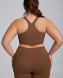 Women Sports Vest High Waist Plus Size Two Piece Sets Plus Size Yoga Sets XS-3XL