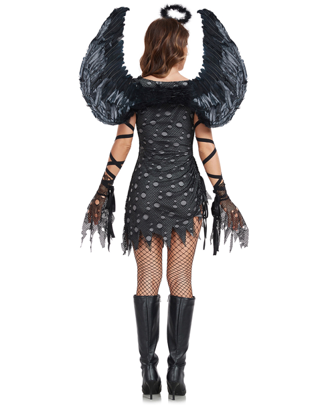 Angel Costume Zombie Vampire Dark Angel Costume