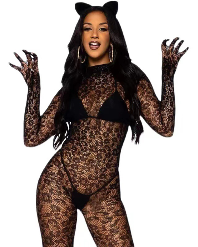 Transparent Black See Through Bodystockings