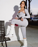 Summer New Fashionable Street Photography Sexy Tight Fitting Slimming Jumpsuit Set S-L