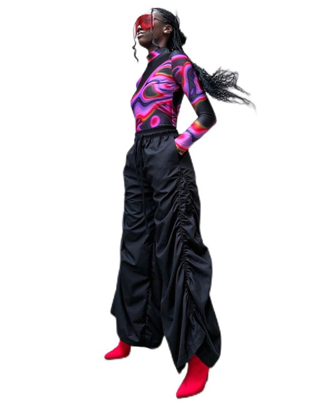 Summer Women's Clothing New Fashion Street Style High Waisted Hip Casual Pants XS-L