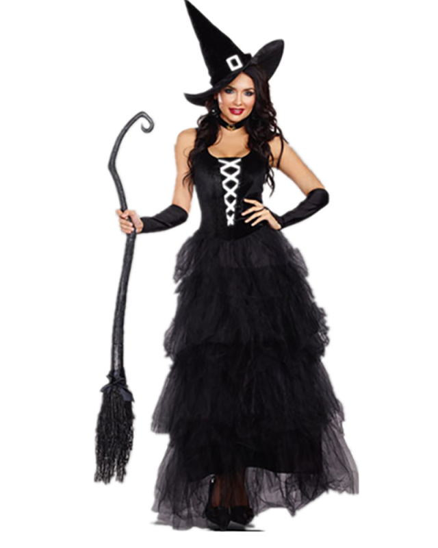 Witch Dress Nightclub Masquerade Party Adult Costume M-XL