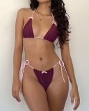 Wholesale Lovely Solid Color Sexy Bikini S-L