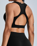 Women I Back Hollow Out High Protection Yoga Bra S-XL