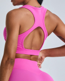 Women I Back Hollow Out High Protection Yoga Bra S-XL